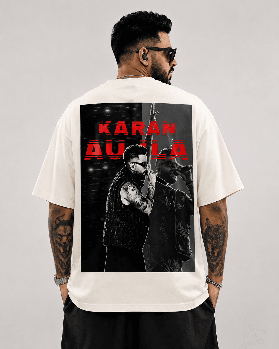 Karan Aujla Culture Oversized Tee - Alternate View