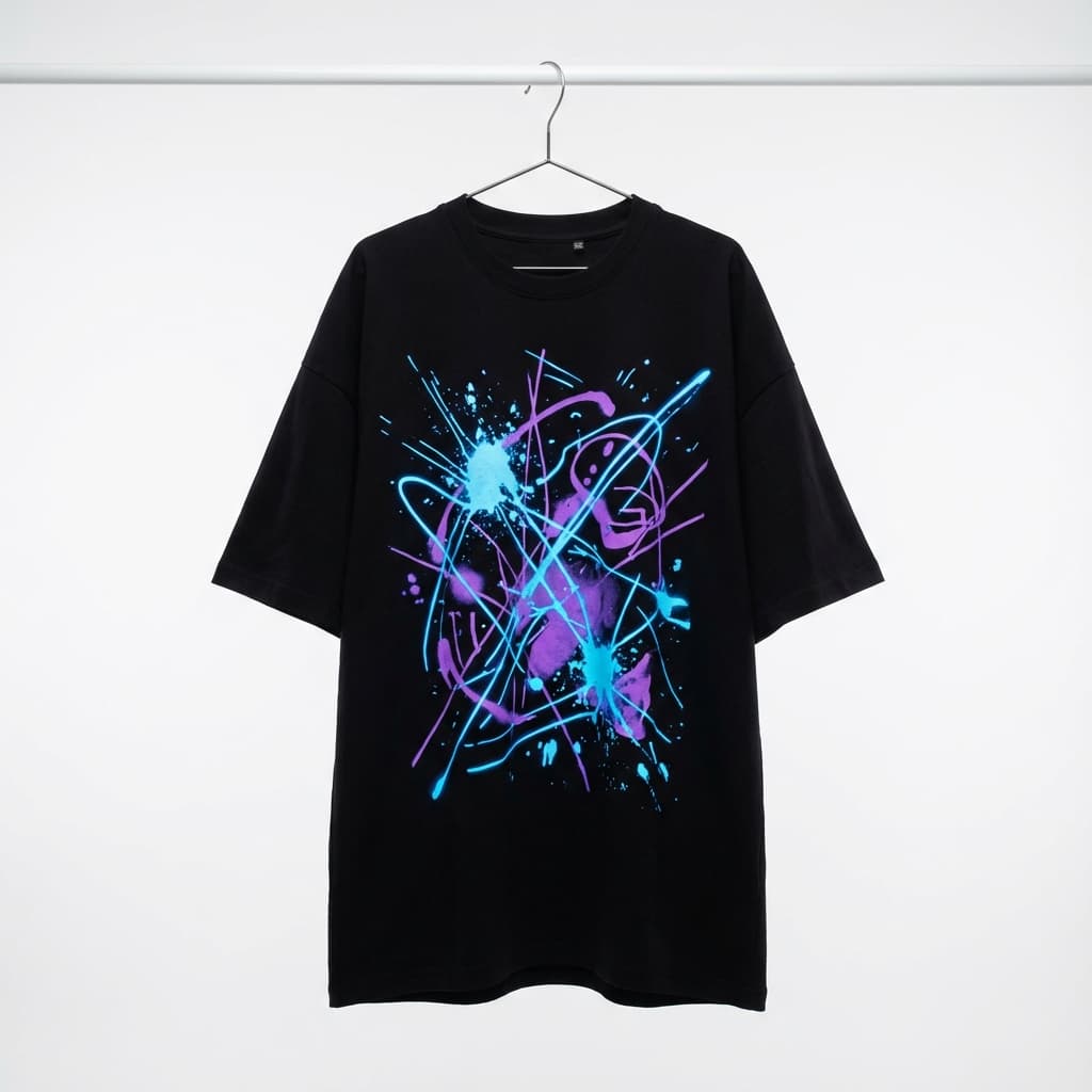 Neon Vibe Oversized Tee